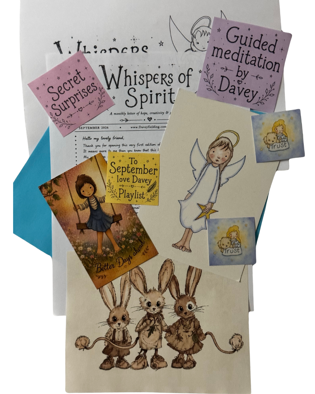 A glimpse of this month's Whispers of Spirit letter